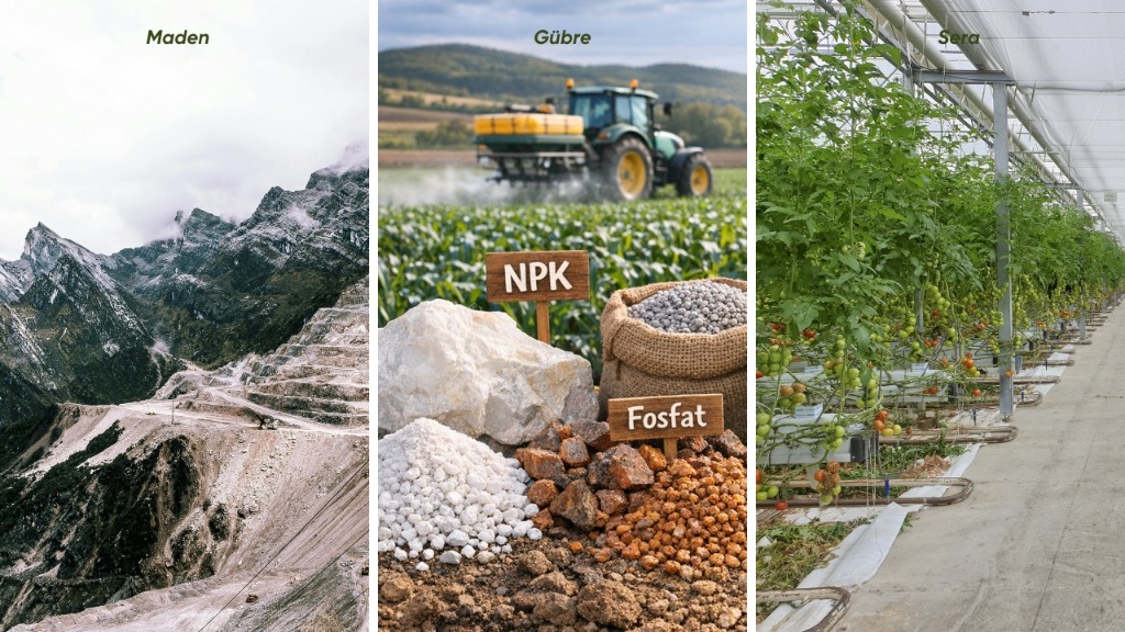 Maden, Gübre ve Sera